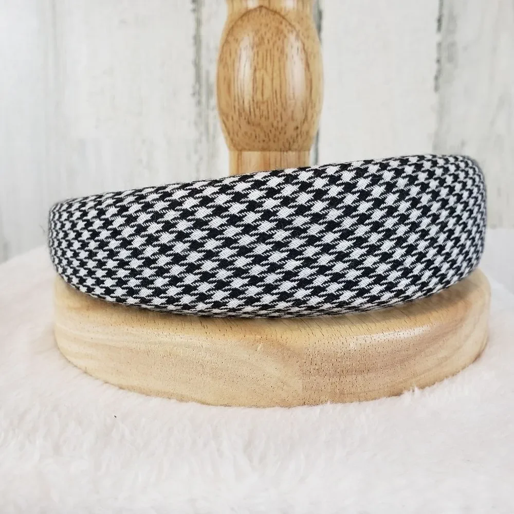 Houndstooth Padded Headband